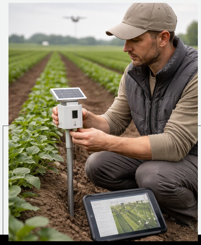 IoT мониторинг сельскохозяйственных полей и контроля в Сафонове